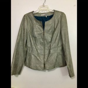 Classiques Entier Grey Leather Jacket size L